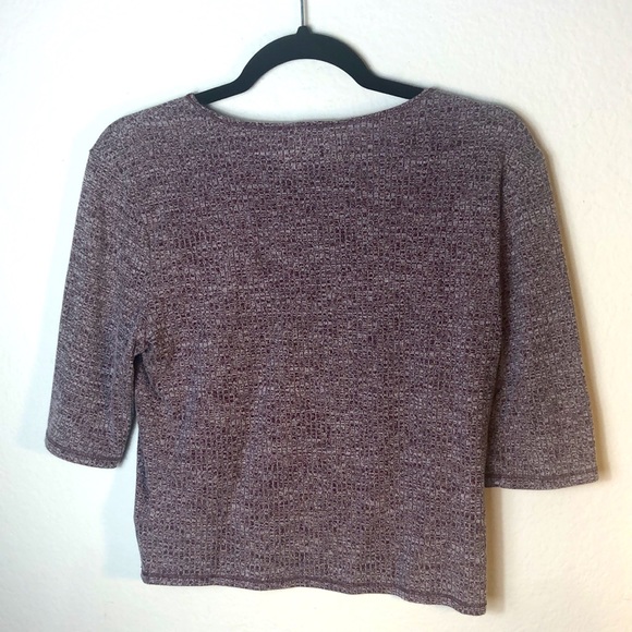 Silence + Noise Urban Outfitters Printed Purple Crop Top! - Picture 6 of 6